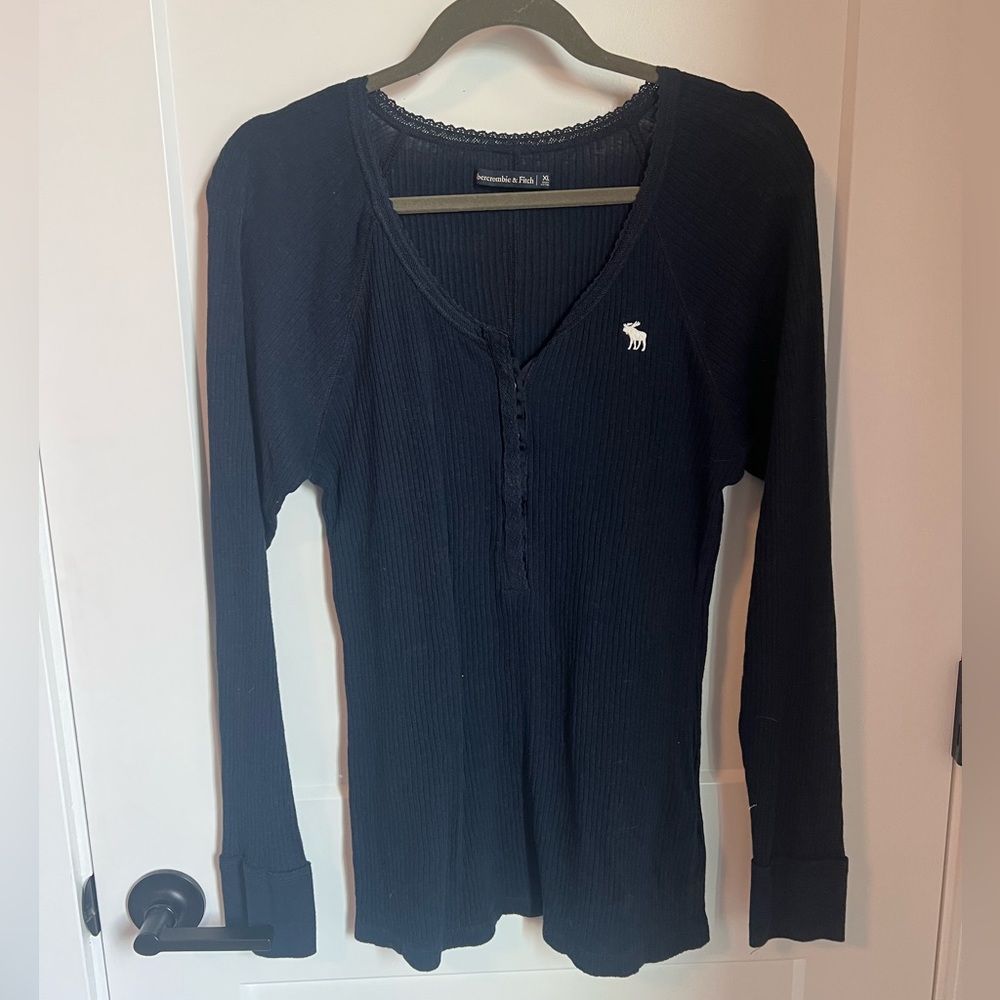 Abercrombie & Fitch Henley Long Sleeve